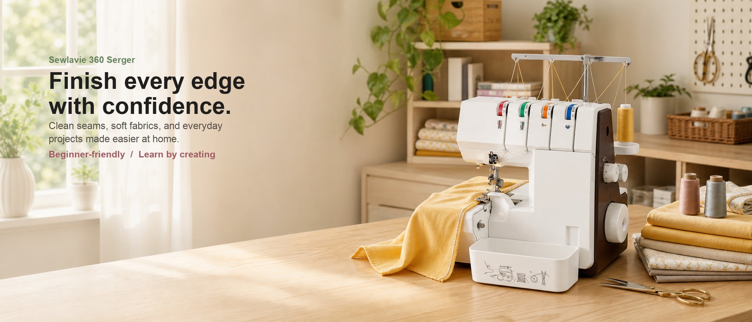Sewlavie beginner-friendly sewing and serger machines